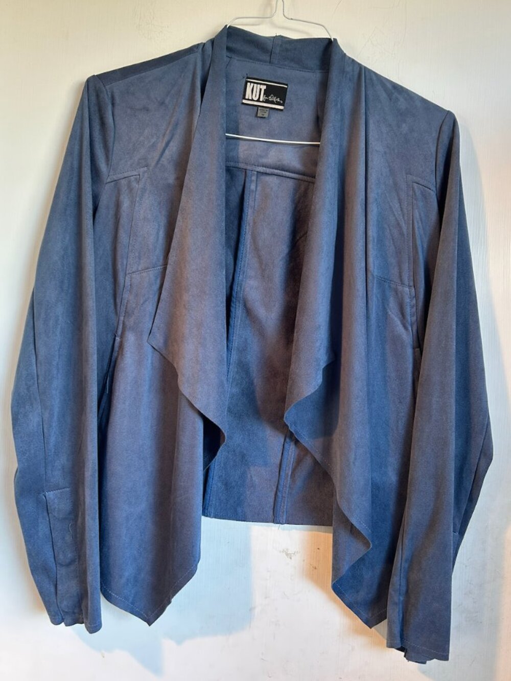 KUT - Tayanita Faux Suede Open Drape Jacket